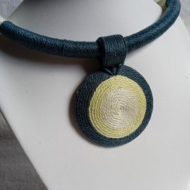 ELKELT MOHA OGEL fonal nyaklánc, textil nyaklánc, textil ékszer, fonal ékszer