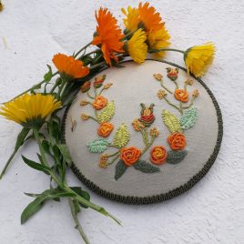 Falra akasztható 3D hímzett lakásdekoráció, brazil hímzéssel készült falikép