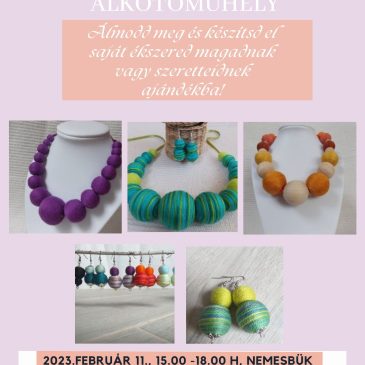 Textilbogyó Alkotóműhely 2023.02.11.